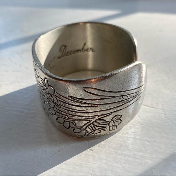 December Classic Flower of the Month Cuff Bracelet by Salisbury Pewter - Picture 10 of 13